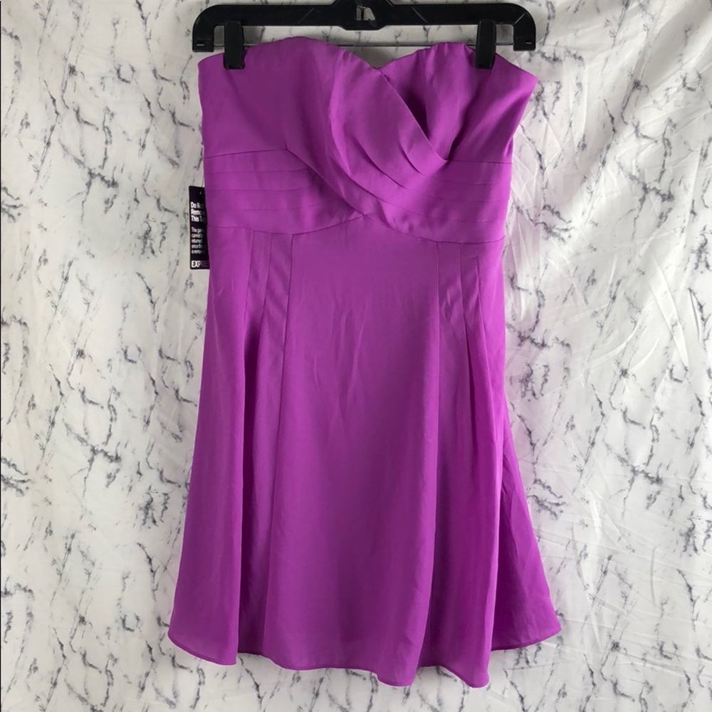 NWT Express Light Orchid Purple Polyester Dress